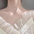 Shangjie OEM Kalung Collar de joyería de moda para mujeres de alta calidad Collar de plata de la luna y estrella